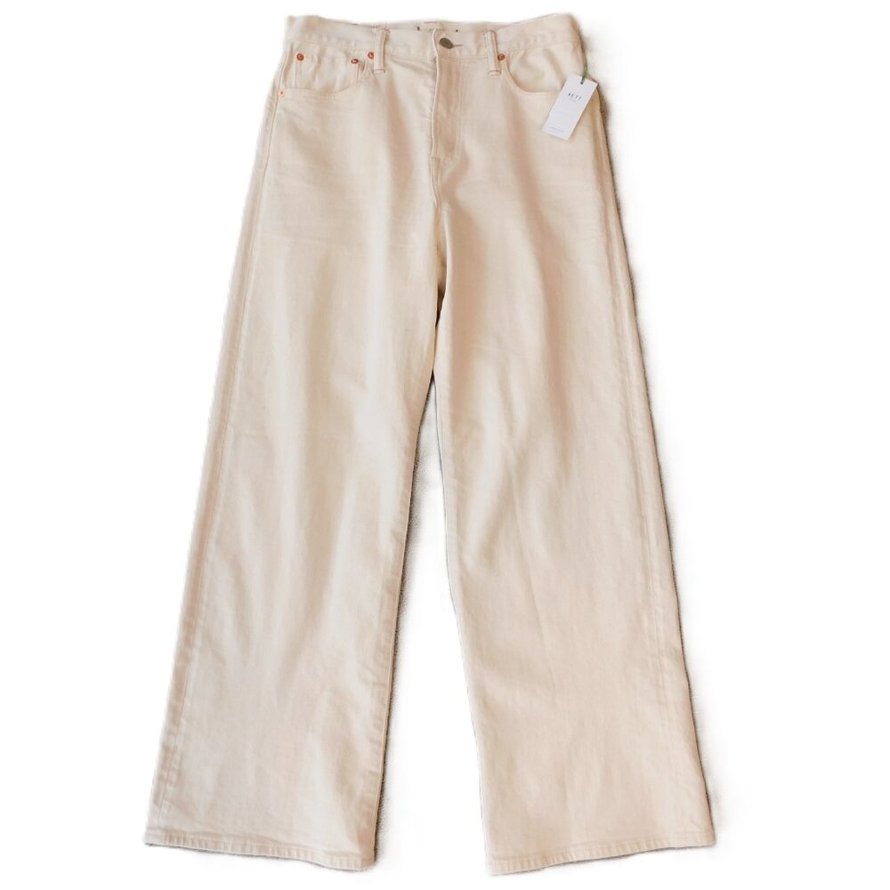 American Eagle AE77 Stovepipe Jeans | Natural | Selvedge | NWT | 10 Short - Picture 9 of 9